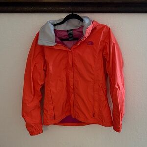 THE NORTH FACE hot pink windbreaker size L
